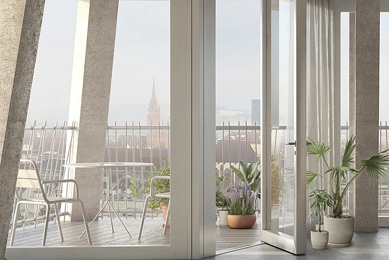 dialog balkon silber